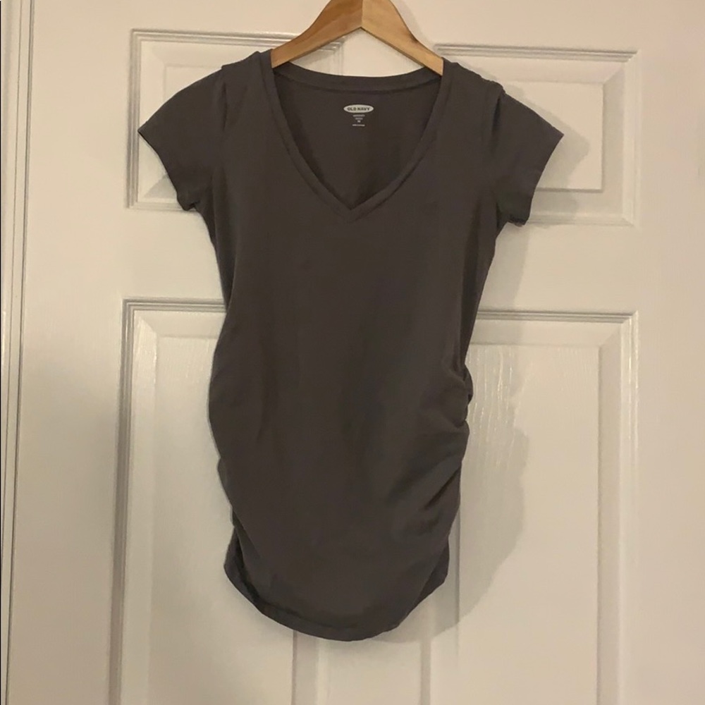 Short sleeve maternity shirt